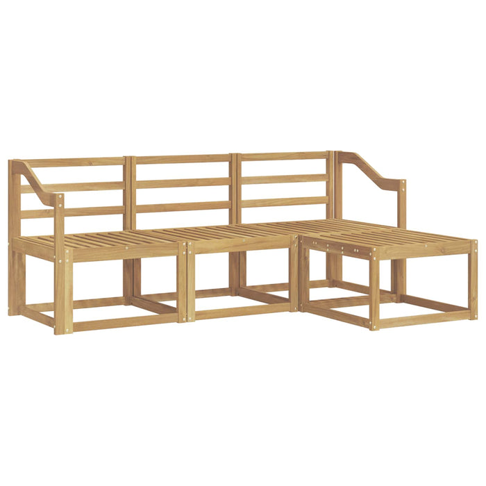 Set de canapele de exterior 4 pcs Alb 185,5 x 122,5 x 73 cm WALTI