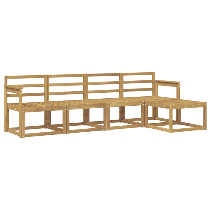 Set de canapele de exterior 5 pcs Alb 249 x 122,5 x 73 cm WALTI