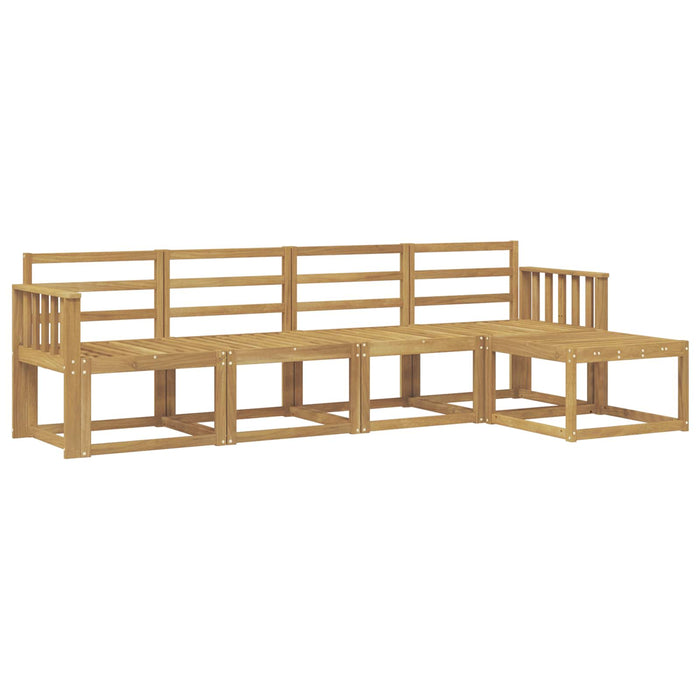 Set de canapele de exterior 5 pcs Alb 249 x 122,5 x 73 cm - WALTI WALTI