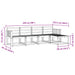 Set de canapele de exterior 5 pcs Alb 249 x 122,5 x 73 cm - WALTI WALTI