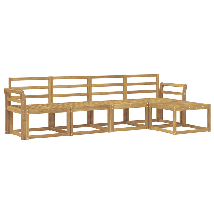 Set de canapele de exterior 5 pcs Alb 253 x 122,5 x 73 cm - WALTI WALTI