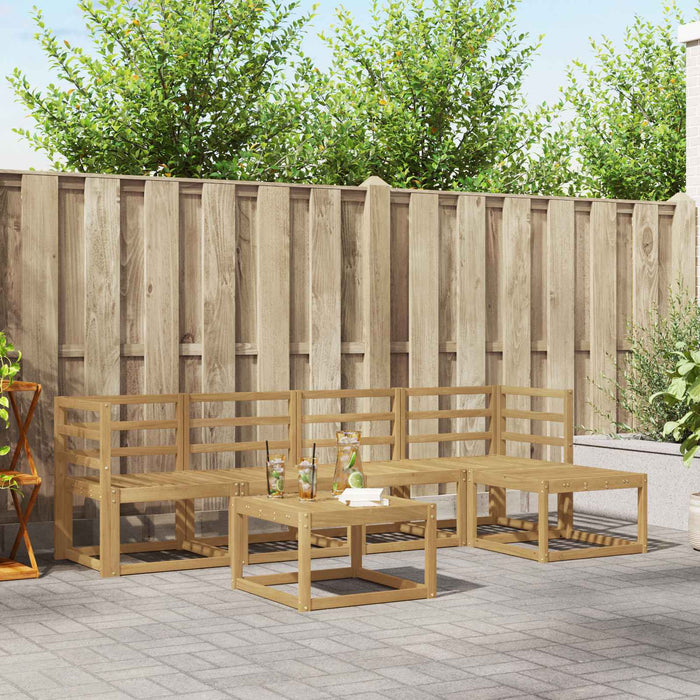 Set de canapele de exterior 6 pcs Alb 59 x 59 x 37 cm - WALTI WALTI