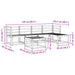 Set de canapele de exterior 6 pcs Alb 59 x 59 x 37 cm - WALTI WALTI