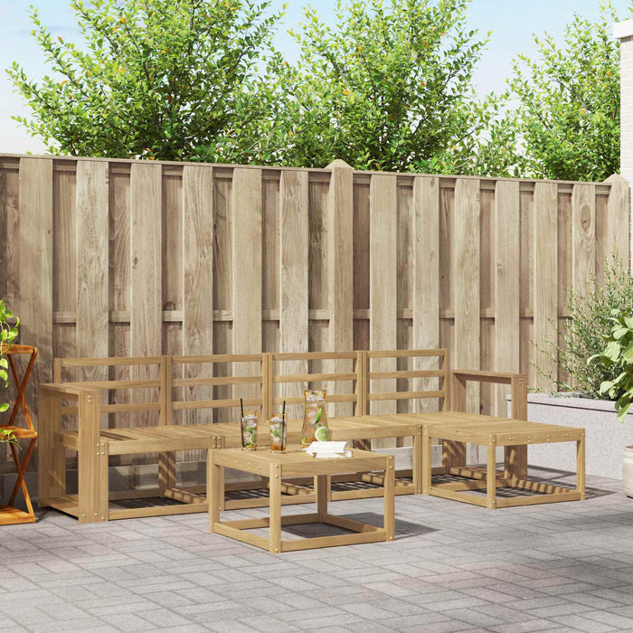 Set de canapele de exterior 6 pcs Alb 59 x 59 x 37 cm - WALTI WALTI