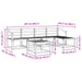 Set de canapele de exterior 6 pcs Alb 59 x 59 x 37 cm - WALTI WALTI