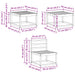Set de canapele de exterior 6 pcs Alb 59 x 59 x 37 cm - WALTI WALTI