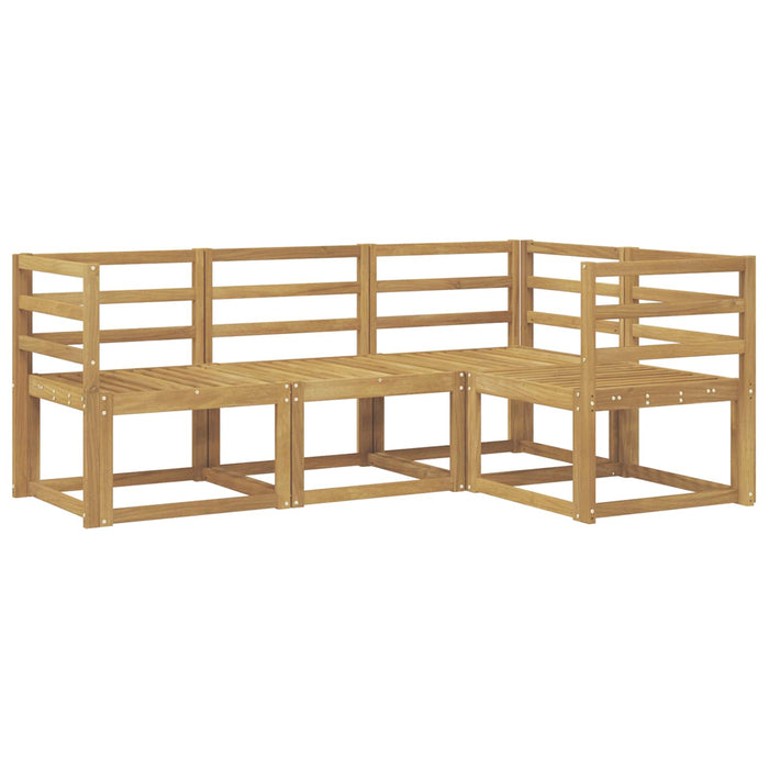 Set de canapele de exterior 4 pcs Alb 185,5 x 126,5 x 73 cm WALTI