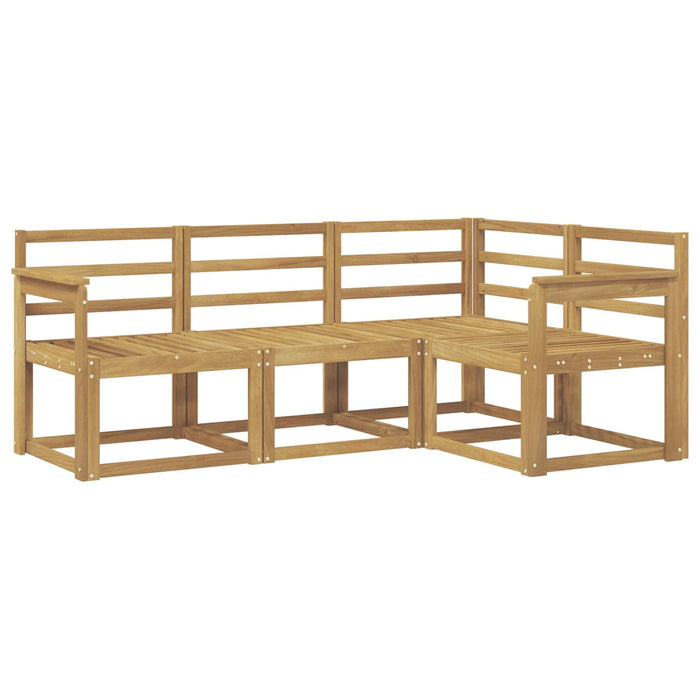 Set de canapele de exterior 4 pcs Alb 187,5 x 128,5 x 73 cm WALTI