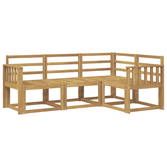Set de canapele de exterior 4 pcs Alb 187,5 x 128,5 x 73 cm WALTI