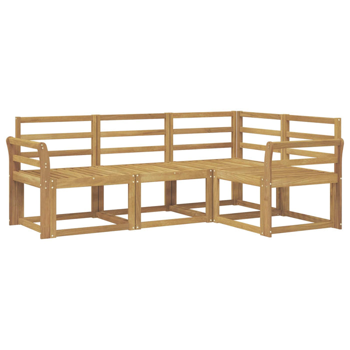 Set de canapele de exterior 4 pcs Alb 190 x 130,5 x 73 cm WALTI