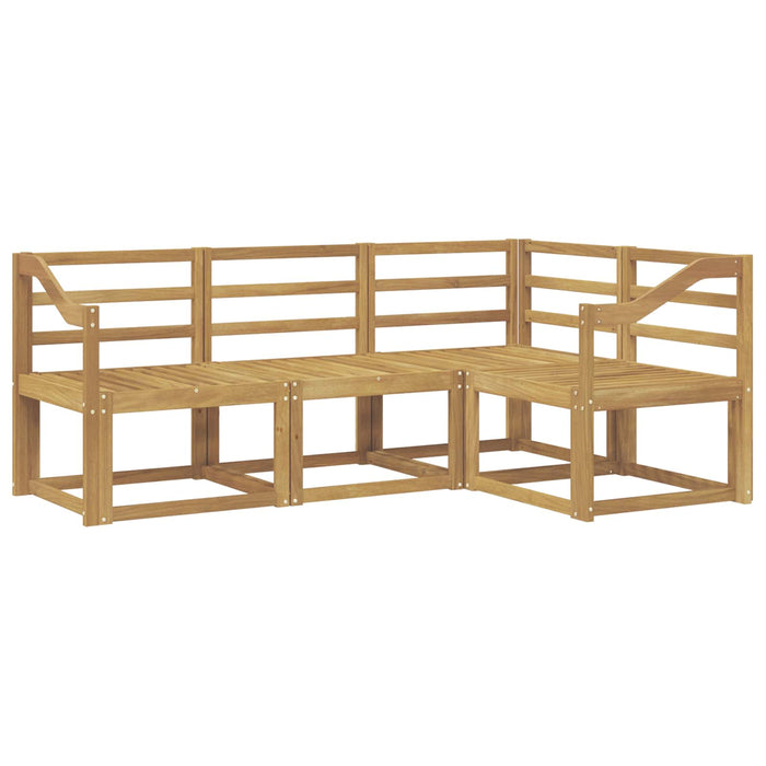 Set de canapele de exterior 4 pcs Alb 185,5 x 126,5 x 73 cm WALTI