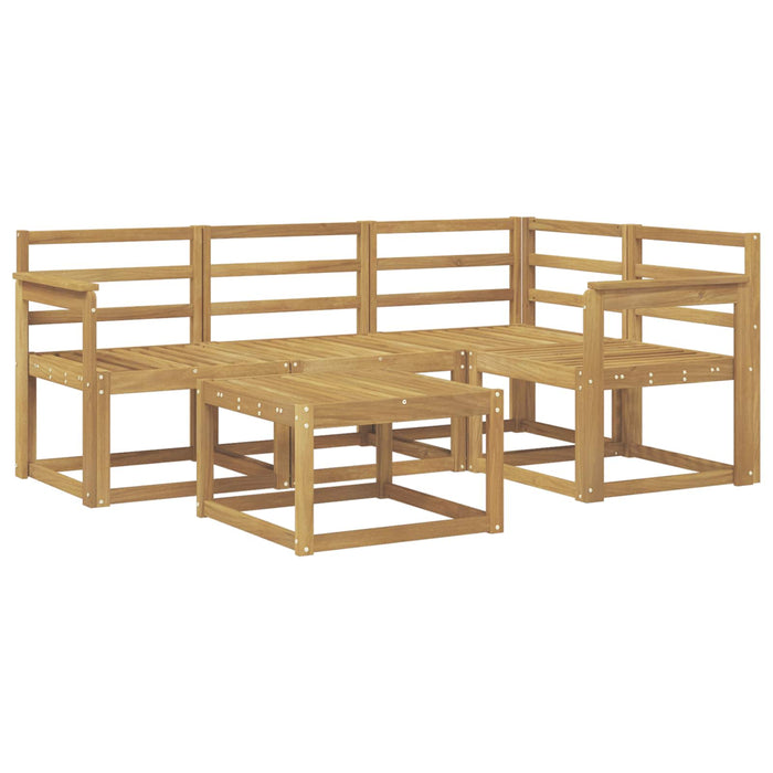Set de canapele de exterior 5 pcs Alb 59 x 59 x 37 cm WALTI