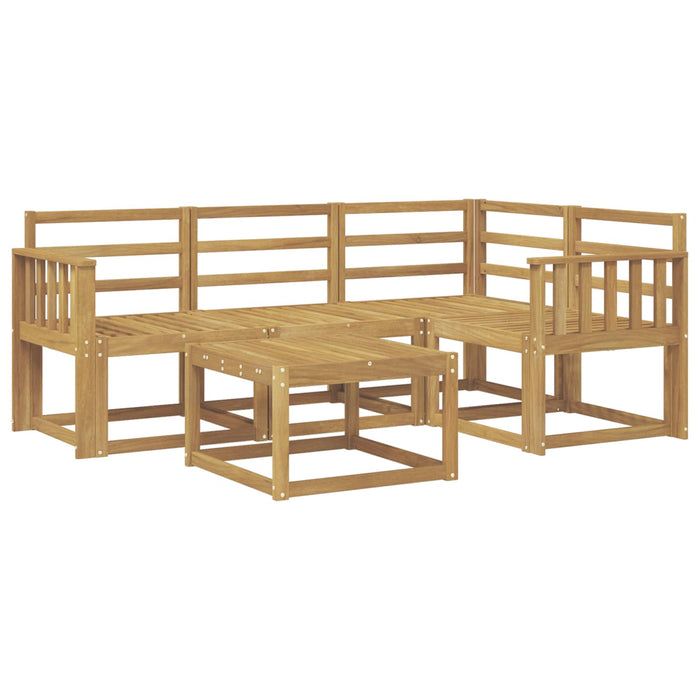 Set de canapele de exterior 5 pcs Alb 59 x 59 x 37 cm WALTI
