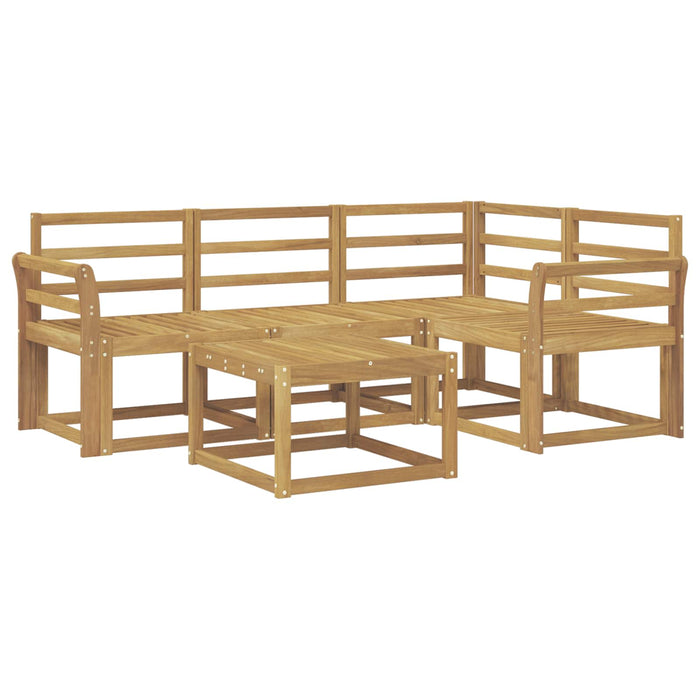 Set de canapele de exterior 5 pcs Alb 59 x 59 x 37 cm WALTI