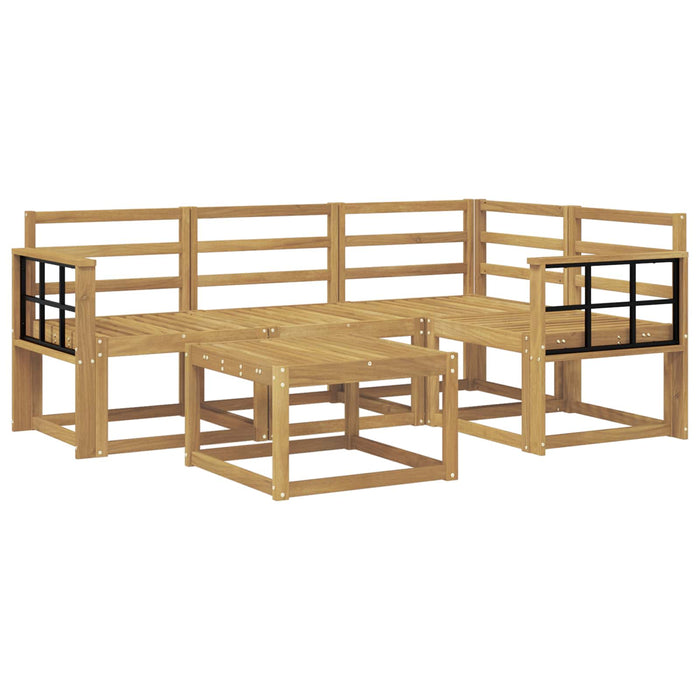 Set de canapele de exterior 5 pcs Alb 59 x 59 x 37 cm WALTI