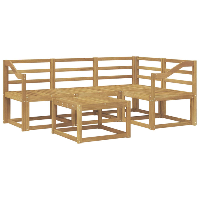 Set de canapele de exterior 5 pcs Alb 59 x 59 x 37 cm WALTI