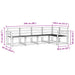 Set de canapele de exterior 5 pcs Alb Lemn Solid de Acacia - WALTI WALTI