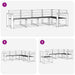 Set de canapele de exterior 5 pcs Alb Lemn Solid de Acacia - WALTI WALTI