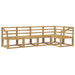 Set de canapele de exterior 5 pcs Alb Lemn Solid de Acacia - WALTI WALTI