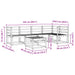 Set de canapele de exterior 6 pcs Alb Lemn Solid de Acacia - WALTI WALTI