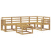 Set de canapele de exterior 6 pcs Alb Lemn Solid de Acacia - WALTI WALTI