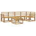 Set de canapele de exterior 6 pcs Alb Lemn Solid de Acacia - WALTI WALTI