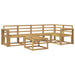 Set de canapele de exterior 6 pcs Alb Lemn Solid de Acacia - WALTI WALTI