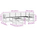 Set de canapele de exterior 6 pcs Alb Lemn Solid de Acacia - WALTI WALTI