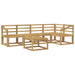 Set de canapele de exterior 6 pcs Alb Lemn Solid de Acacia - WALTI WALTI