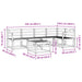 Set de canapele de exterior 6 pcs Alb Lemn Solid de Acacia - WALTI WALTI