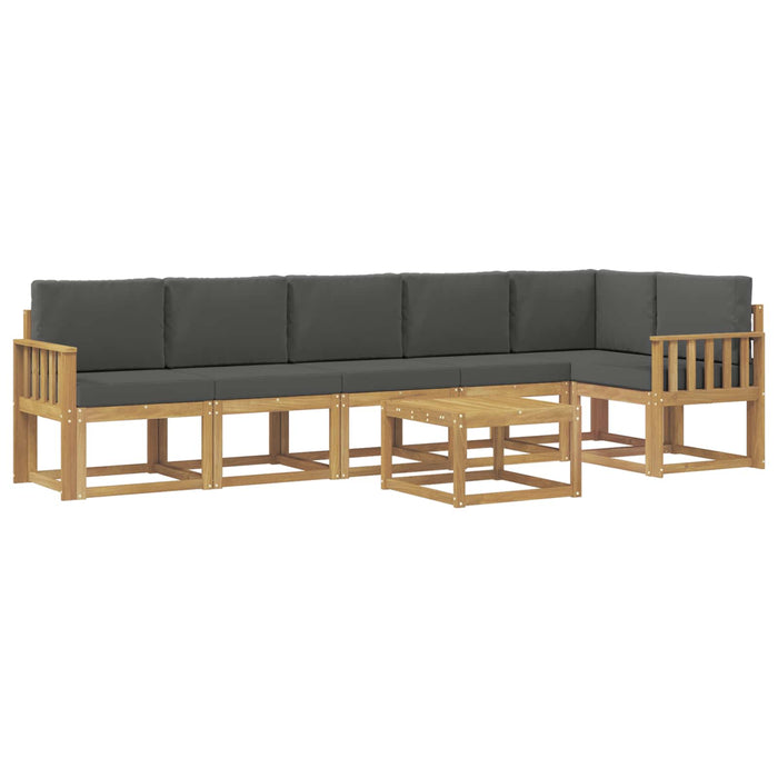 Set de canapele de exterior 7 pcs Alb și antracit Poliester WALTI