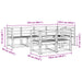 Set de canapele de exterior 7 buc. - WALTI WALTI