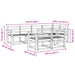 Set de canapele de exterior 7 buc. Alb Lemn Solid de Acacia - WALTI WALTI