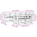 Set de canapele de exterior 7 buc. Alb Lemn Solid de Acacia - WALTI WALTI
