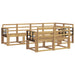 Set de canapele de exterior 7 buc. Alb Lemn Solid de Acacia - WALTI WALTI
