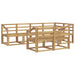 Set de canapele de exterior 7 buc. Alb Lemn Solid de Acacia - WALTI WALTI