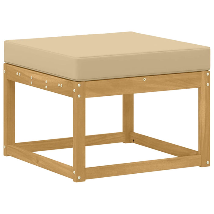Set de canapele de exterior cu pernă 7 pcs Alb și Bej WALTI