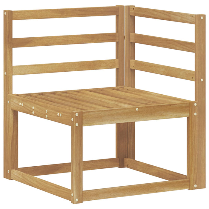 Set de canapele de exterior 9 pcs Alb Lemn Solid de Acacia WALTI