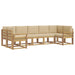Set de canapele de exterior cu pernă 7 pcs Alb și Bej - WALTI WALTI