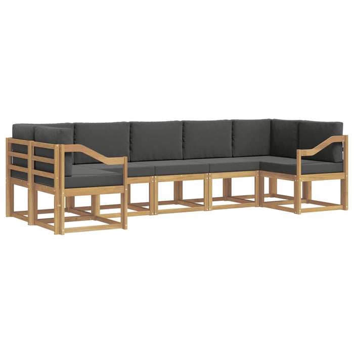 Set de canapele de exterior cu pernă 7 pcs Lemn Solid de Acacia WALTI