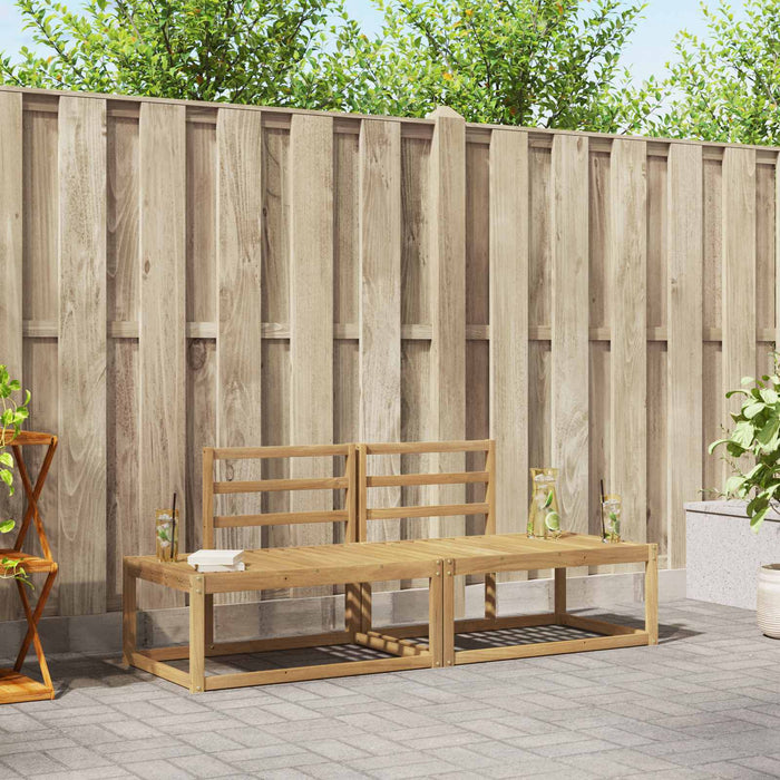 Set de canapele de exterior 2 pcs Alb 182,5 x 63 x 73 cm WALTI