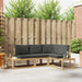Set de canapele de exterior 3 Bucată Alb și antracit Poliester - WALTI WALTI
