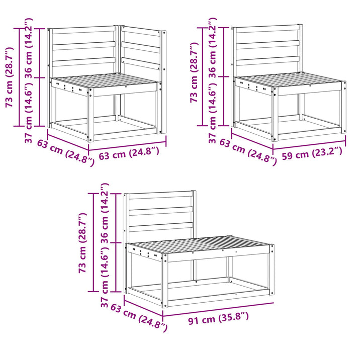 Set de canapele de exterior WALTI