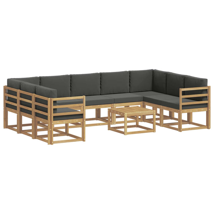 Set de canapele de exterior 10 pcs Alb și antracit WALTI