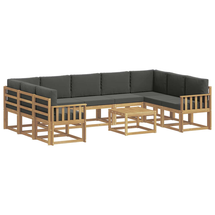 Set de canapele de exterior 10 pcs Alb și antracit WALTI