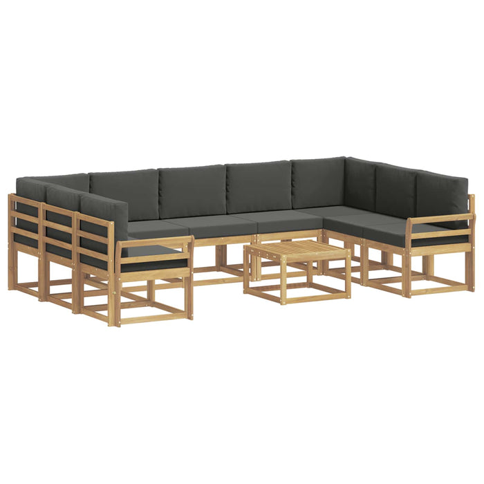 Set de canapele de exterior 10 pcs Alb și antracit WALTI