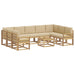 Set de canapele de exterior 10 pcs Alb și Bej 59 x 59 x 37 cm - WALTI WALTI