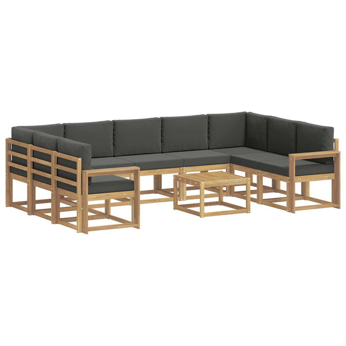 Set de canapele de exterior 10 pcs Alb și antracit WALTI