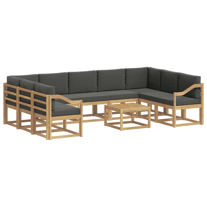 Set de canapele de exterior 10 pcs Alb și antracit WALTI