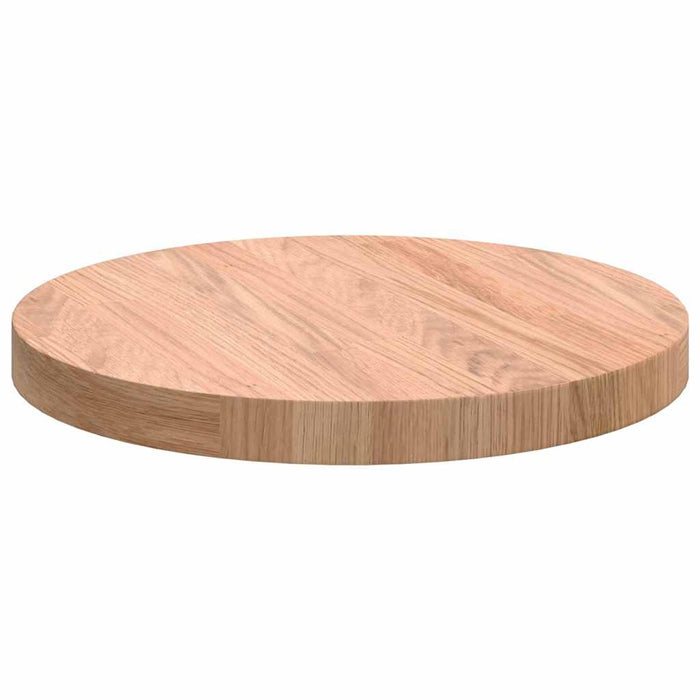 Placă de masă Maro deschis Ø 30 x 2.5 cm Lemn de stejar masiv - WALTI WALTI